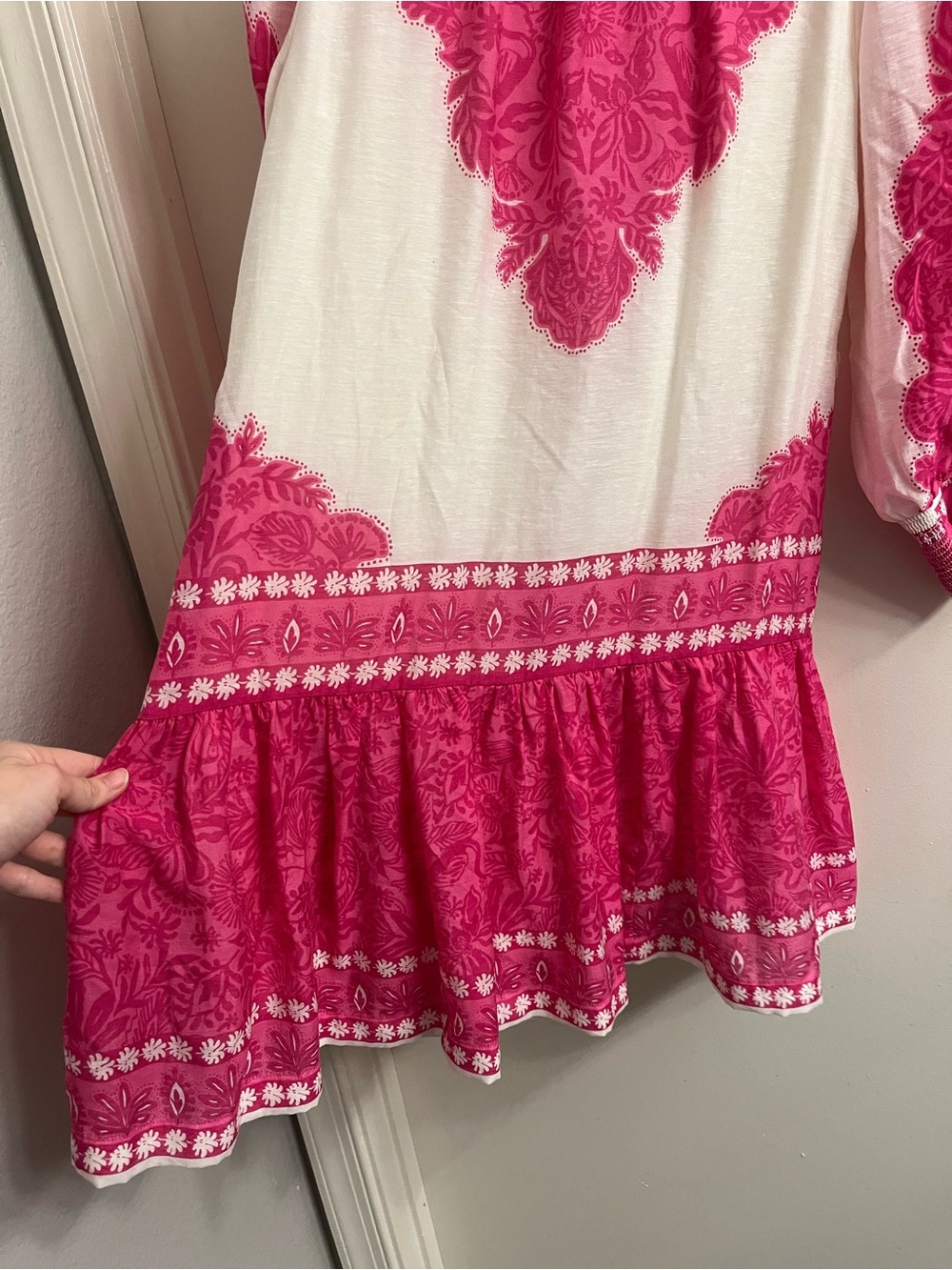 Lilly Pulitzer Drena Long Sleeve Mini Dress Pink - Picture 11 of 14